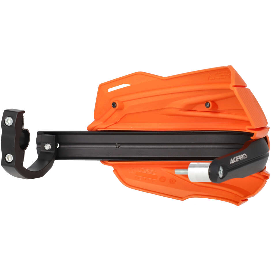 Protège-mains Acerbis ADV TYPE B pour HONDA CRF 300 L (2021-2026) (Orange/Noir)