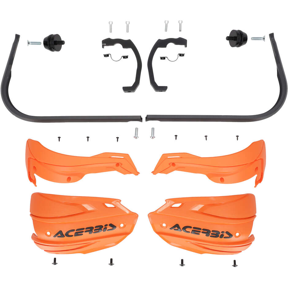 Protège-mains Acerbis ADV TYPE C pour BMW R 1300 GS / R 1300 GS Trophy (2024-2026) (Orange/Noir)