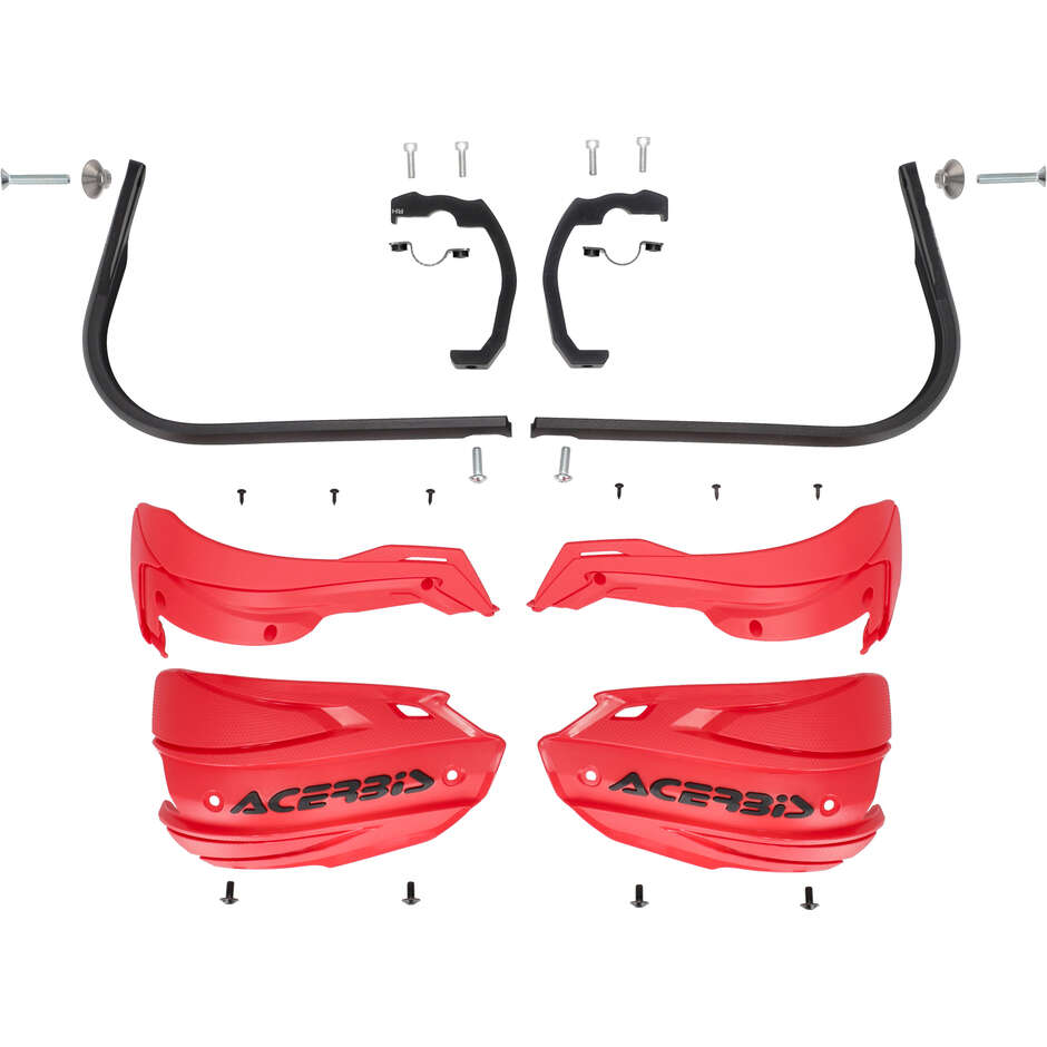 Protège-mains Acerbis ADV TYPE E pour BENELLI TRK 702 (2024-2026) et autres modèles (Rouge/Noir)