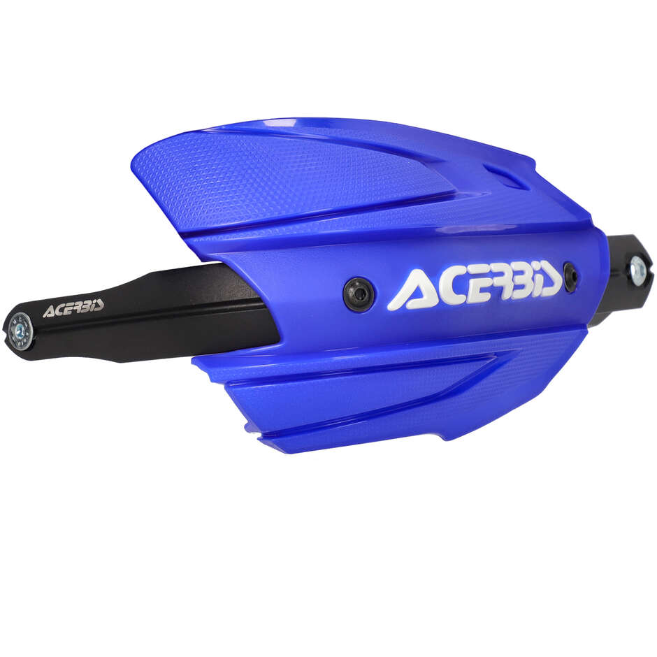 Protège-mains Acerbis ADV TYPE G pour KTM 125 ENDURO R (2025-2026) et autres modèles (Bleu/Blanc)