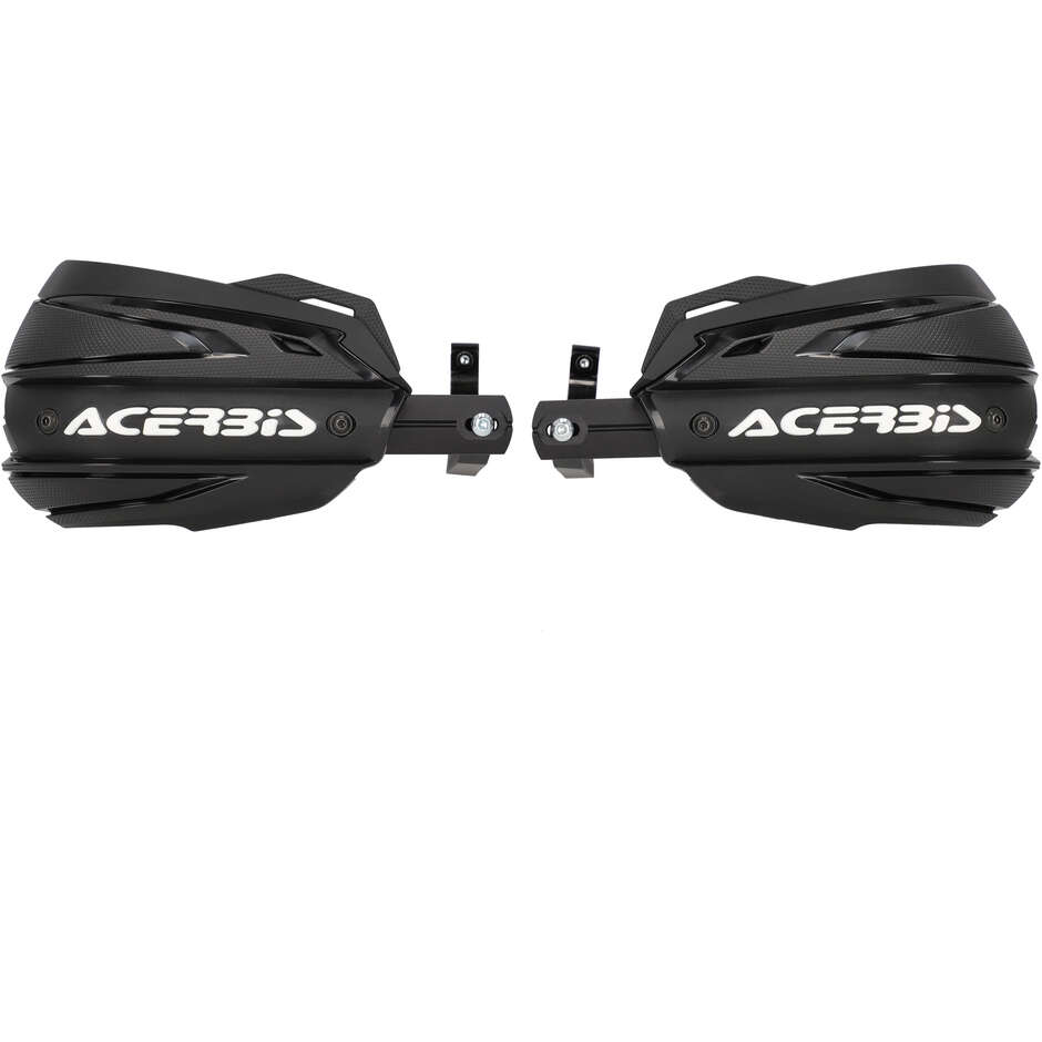 Protège-mains Acerbis ADV TYPE G pour KTM 125 ENDURO R (2025-2026) et autres modèles (Noir/Blanc)
