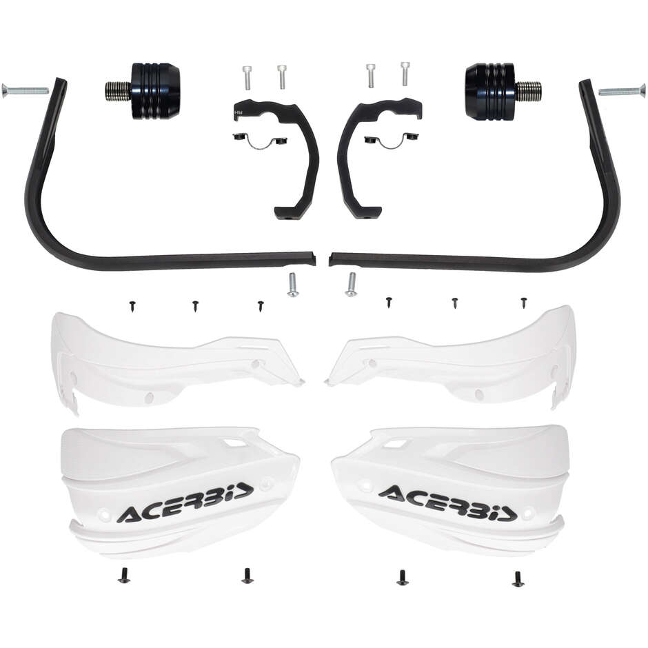 Protège-mains Acerbis ADV TYPE O pour SUZUKI DR-Z4S / DR-Z4SM (2025-2026) (Blanc/Noir)