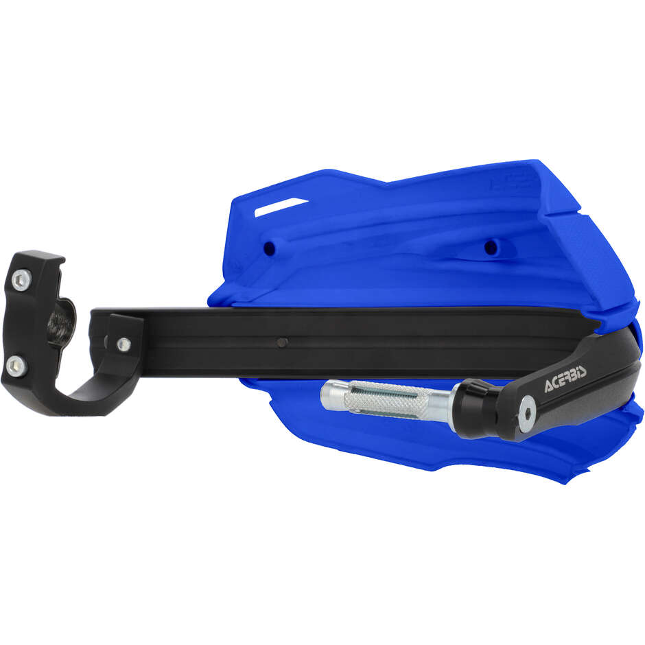 Protège-mains Acerbis ADV TYPE P pour CFMOTO 450 MT (2024-2026) et autres modèles (Bleu/Blanc)