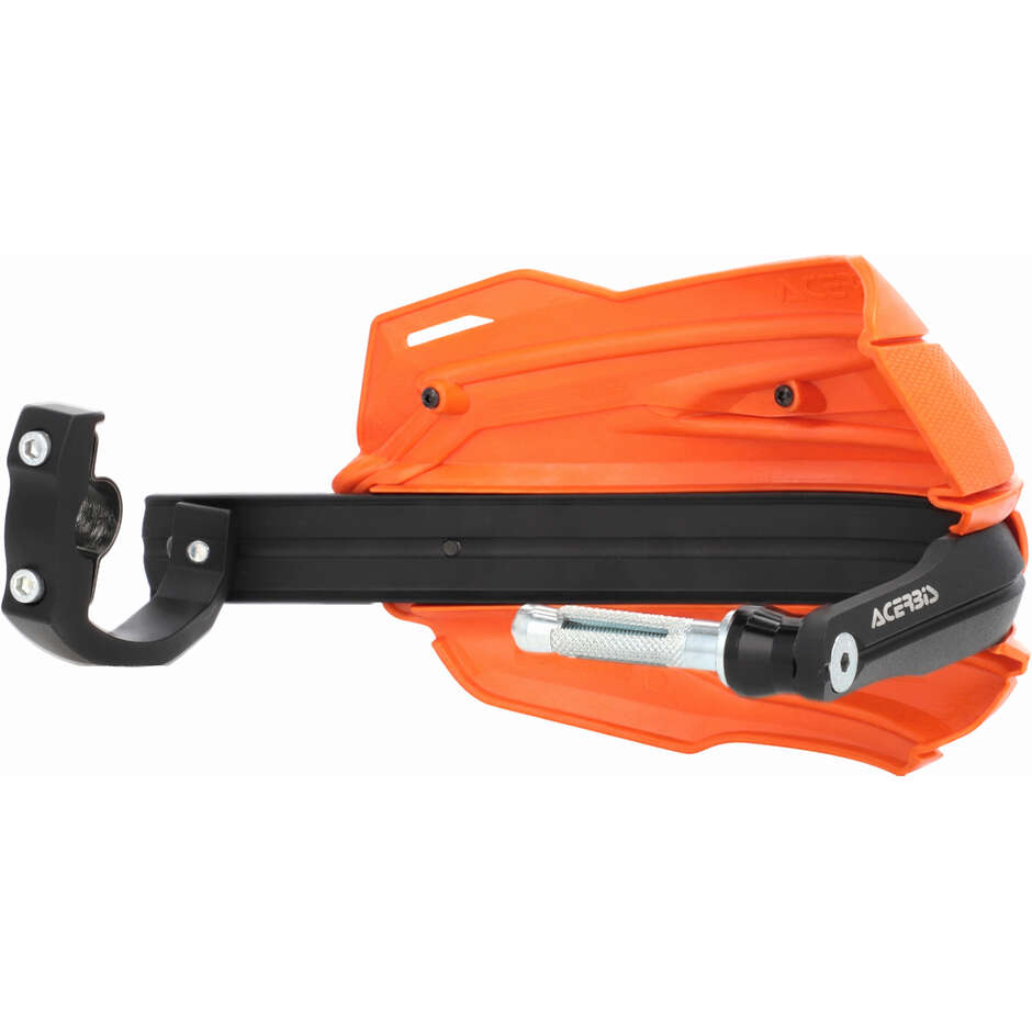 Protège-mains Acerbis ADV TYPE P pour CFMOTO 450 MT (2024-2026) et autres modèles (Orange/Noir)