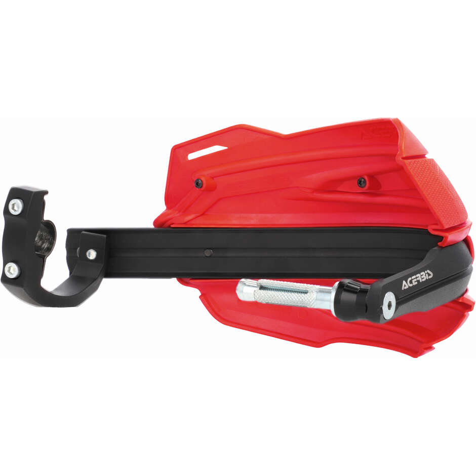 Protège-mains Acerbis ADV TYPE P pour CFMOTO 450 MT (2024-2026) et autres modèles (Rouge/Noir)