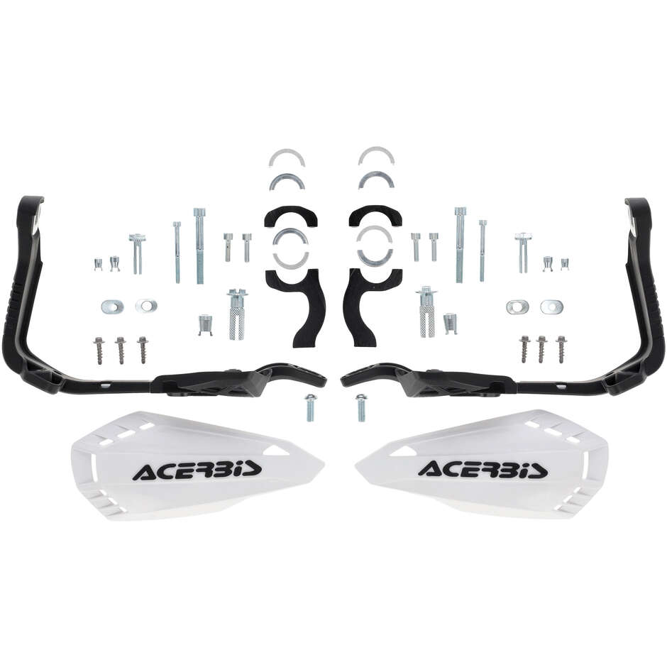 Protège-mains Acerbis FIRSTMOTO pour Minimoto Cross Enduro Blanc Noir