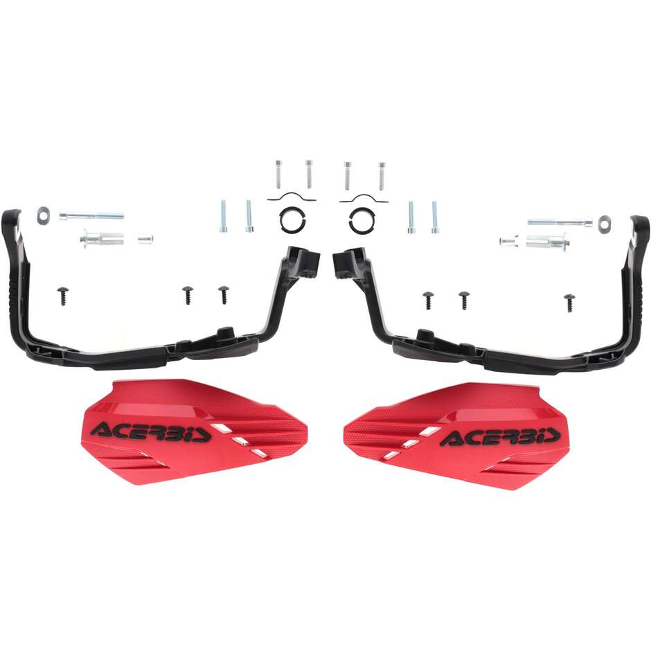 Protège-mains Acerbis X-HANDGUARDS Cross Enduro Bordeaux Noir