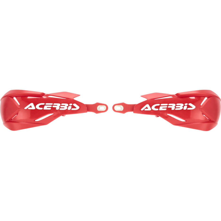 Protège-mains moto ACERBIS X-FACTORY Rouge Blanc