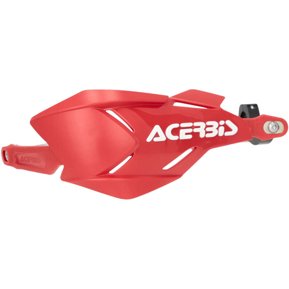 Protège-mains moto ACERBIS X-FACTORY Rouge Blanc