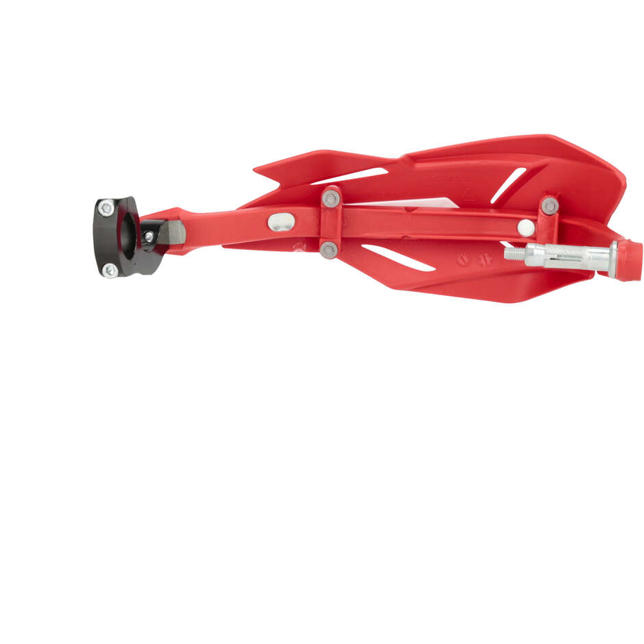 Protège-mains moto ACERBIS X-FACTORY Rouge Blanc