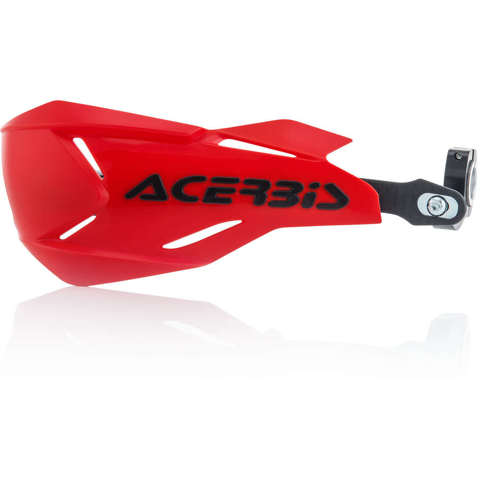 Protège-mains moto ACERBIS X-FACTORY Rouge Noir