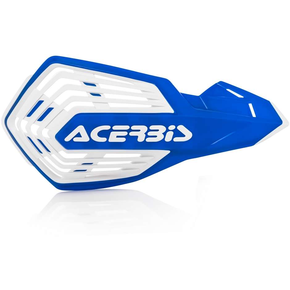 Protège-mains ouverts avec bracelet Acerbis X-FUTURE Bleu Blanc