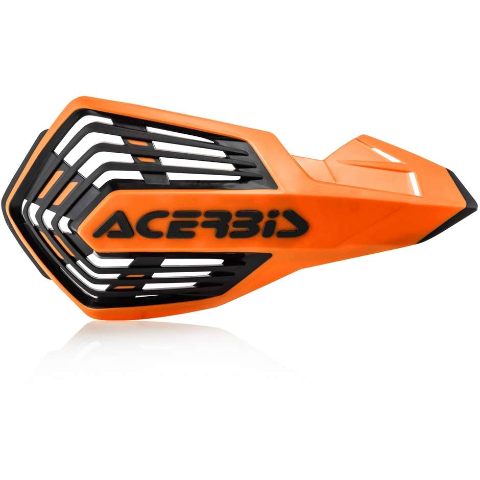 Protège-mains ouverts avec bracelet Acerbis X-FUTURE Orange Noir