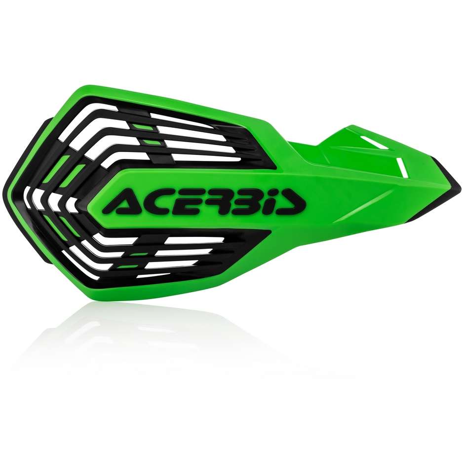 Protège-mains ouverts avec bracelet Acerbis X-FUTURE vert noir