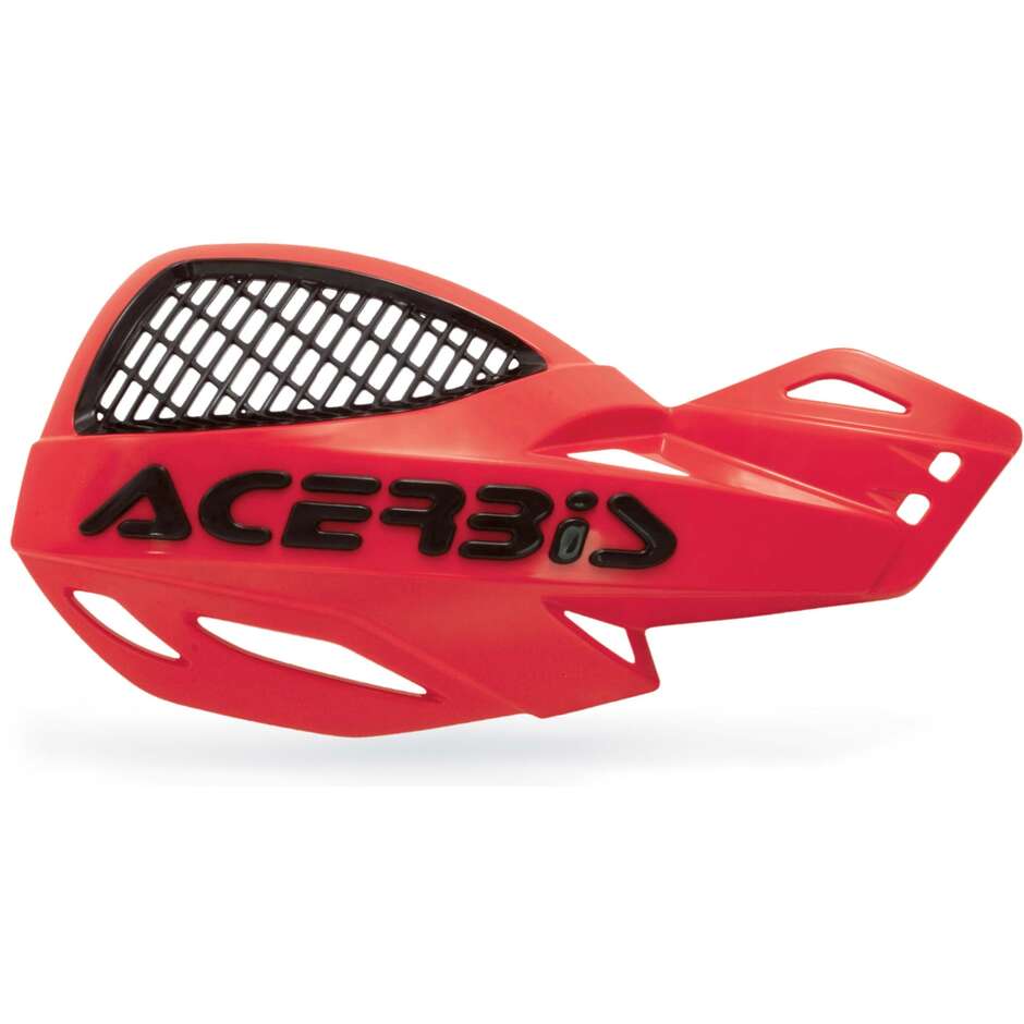 Protège-mains universels Acerbis MX Uniko Vented Red 2 pour cross-enduro