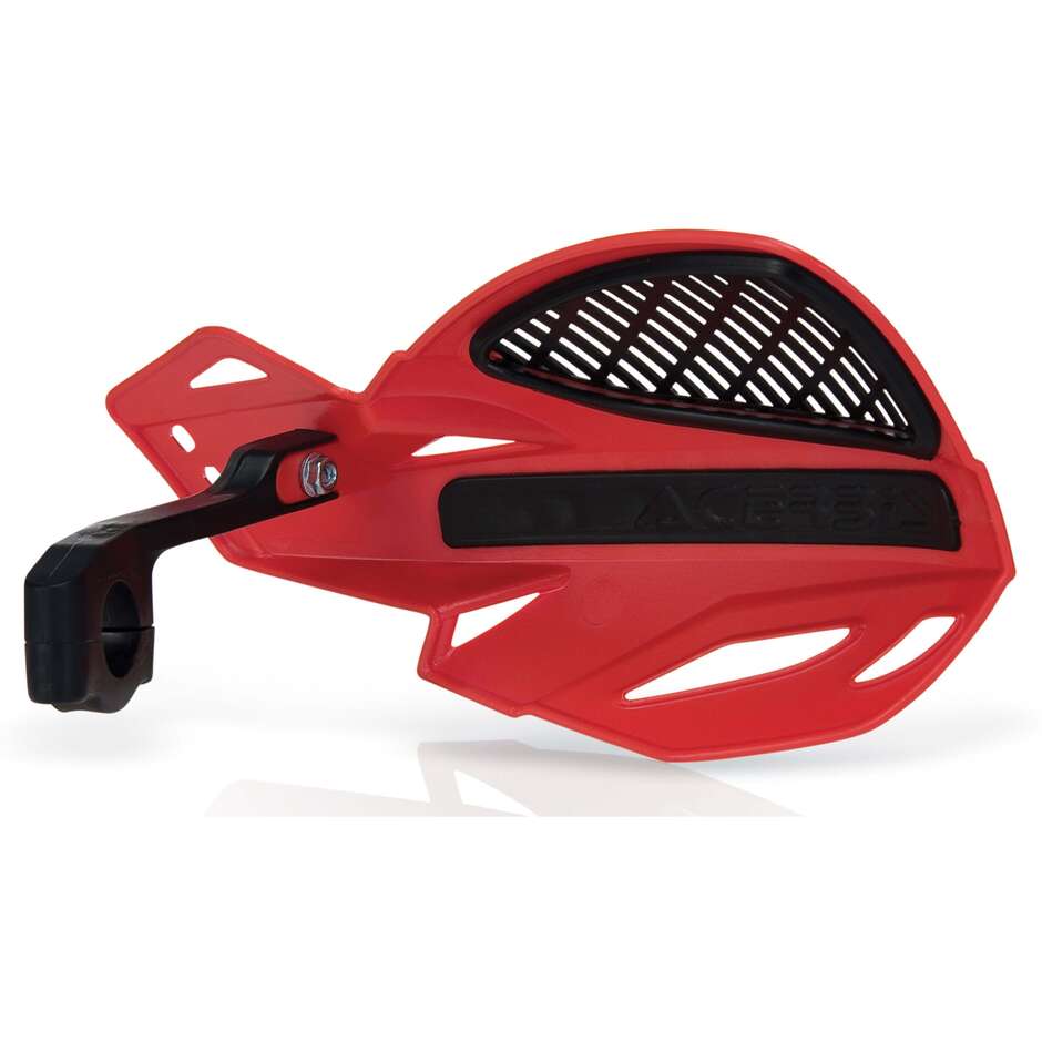 Protège-mains universels Acerbis MX Uniko Vented Red 2 pour cross-enduro
