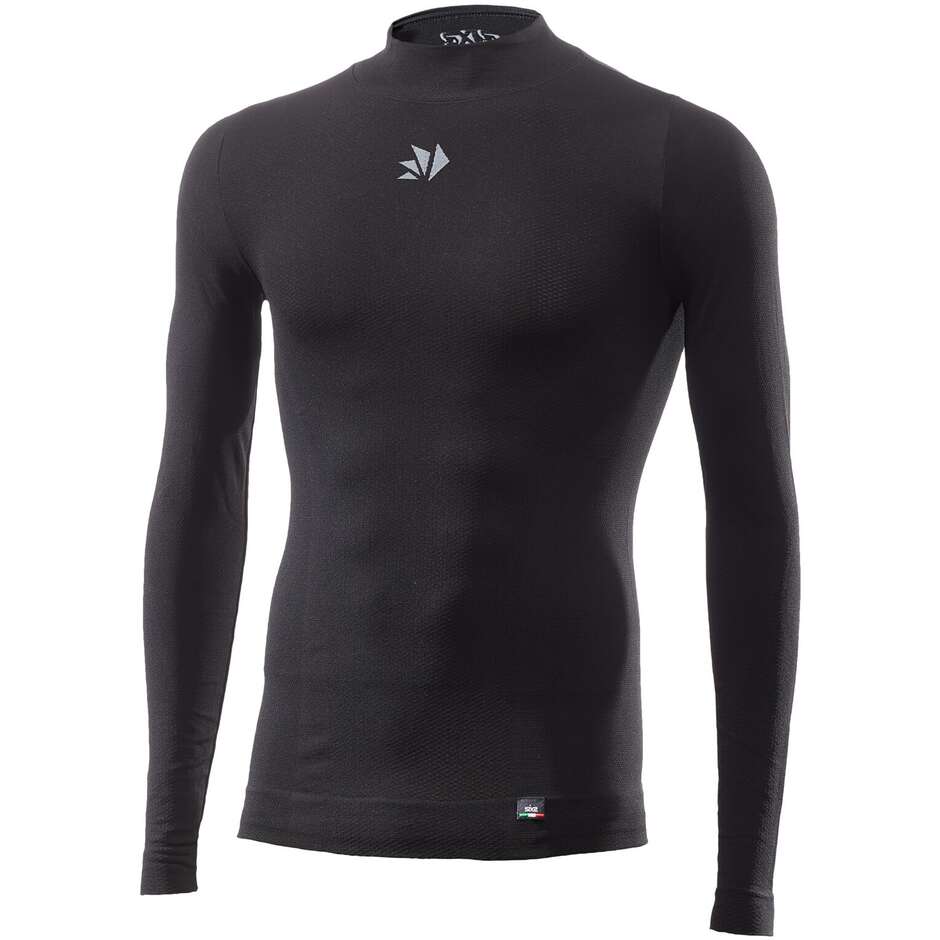 Pull à col roulé intime Sixs TS3 V2 All Black 4 Seasons