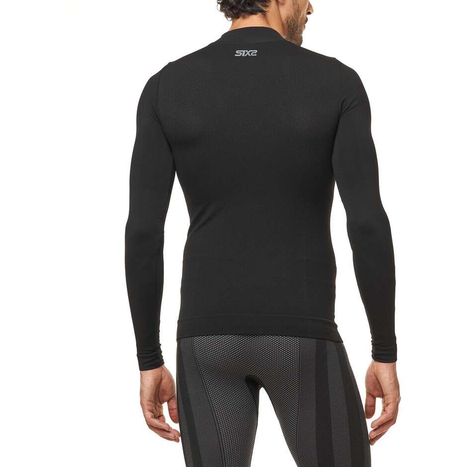 Pull à col roulé intime Sixs TS3 V2 All Black 4 Seasons