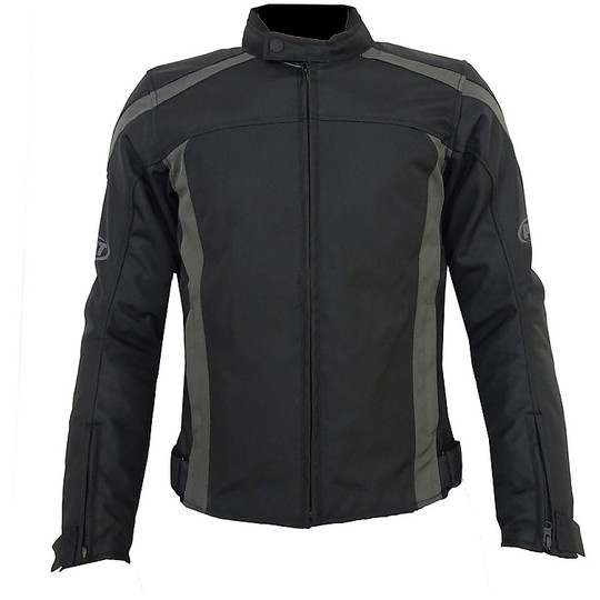 PXT Short Lady Women's Technical Motorcycle Jacket Black Gray Waterproof