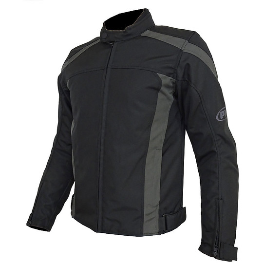 PXT Short Man Motorcycle Jacket Black Gray Waterproof