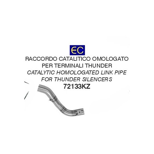 Raccordo catalitico omologato per terminali Thunder Pe taglia un