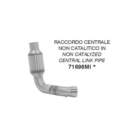 Raccordo centrale non catalitico Per Ducati Scrambler taglia uni