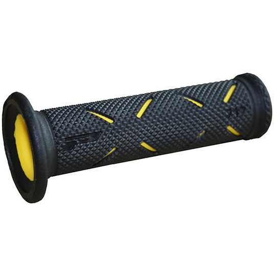 Race 717 Universal ProGrip Rubber Grips Yellow Open Ends