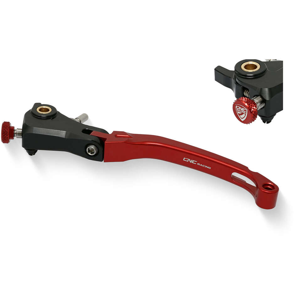 Race Clutch Lever LCR12 - Folding CNC Racing Red