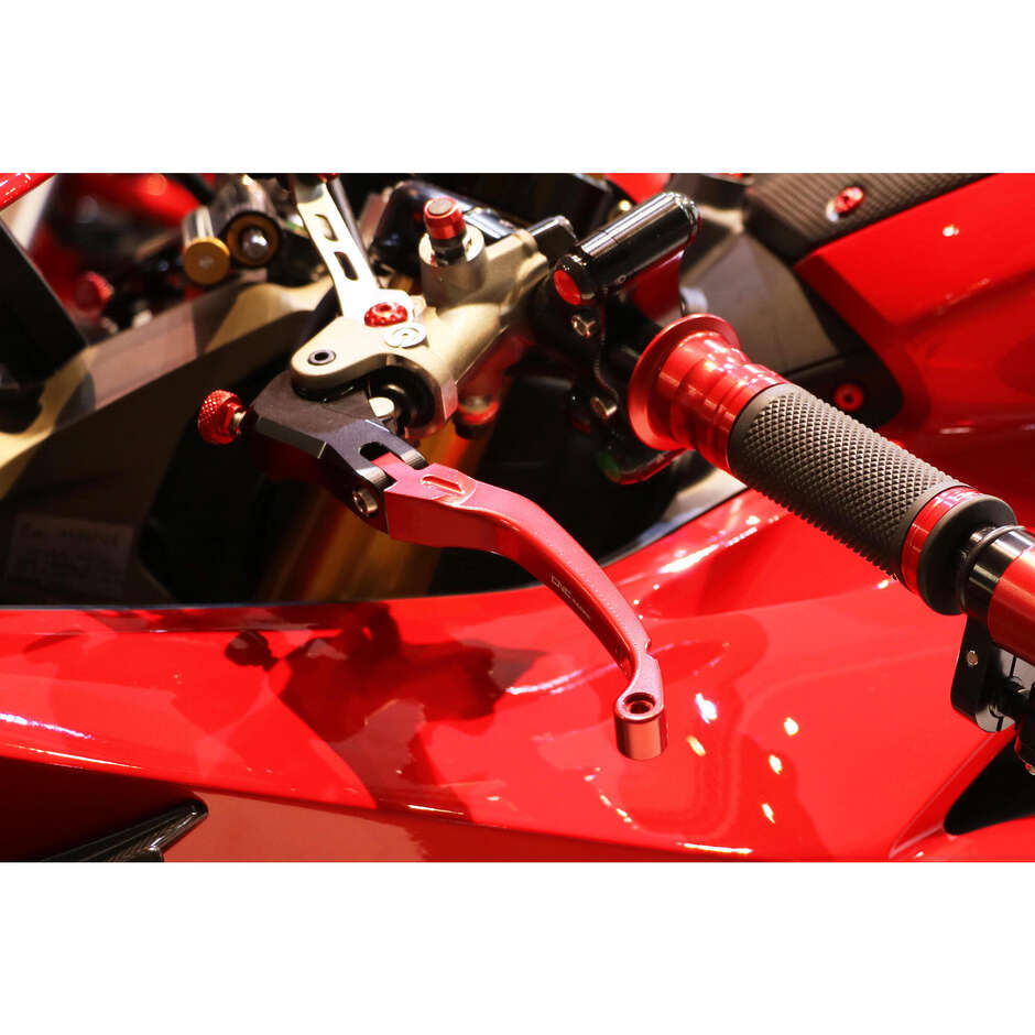 Race Clutch Lever LCR12 - Folding CNC Racing Red