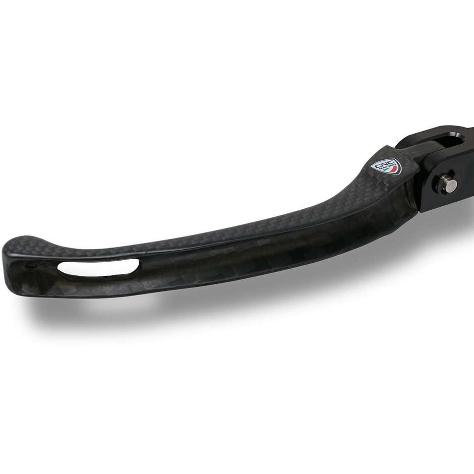 Race LCR49 Folding Clutch Lever - Carbon CNC Racing Polished