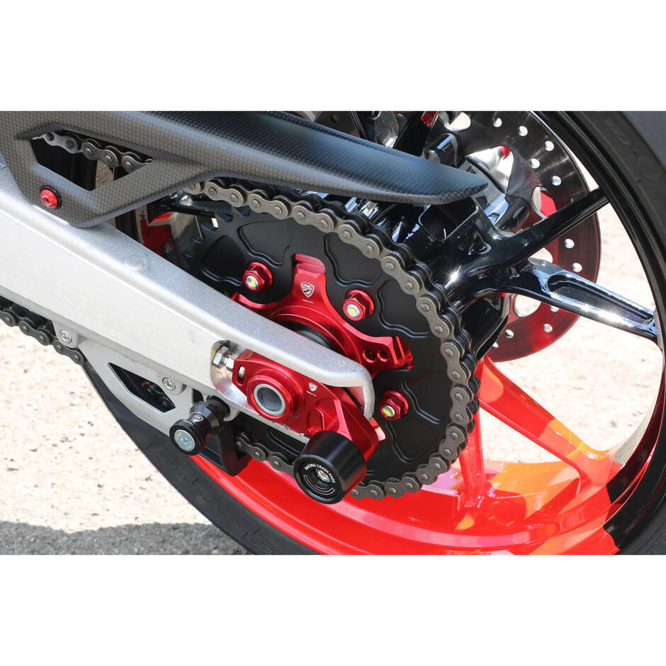 Racing Chain Tensioner Sliders with Ducati CNC Racing TD016 Red Pad