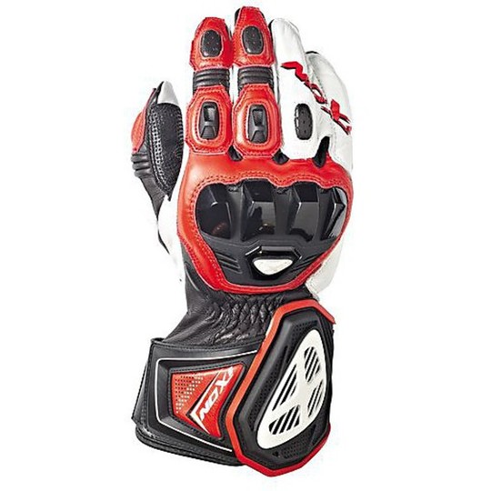 Racing Gloves Ixon Leather Rs PRO HP Black / White / Red