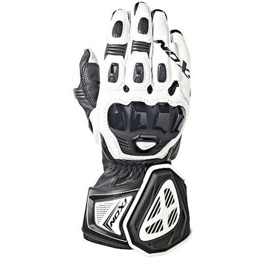Racing Gloves Ixon Leather Rs PRO HP Black / White