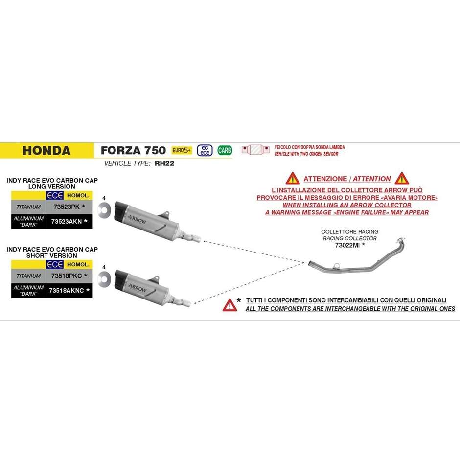 Racing Header Honda FORZA 750 2025