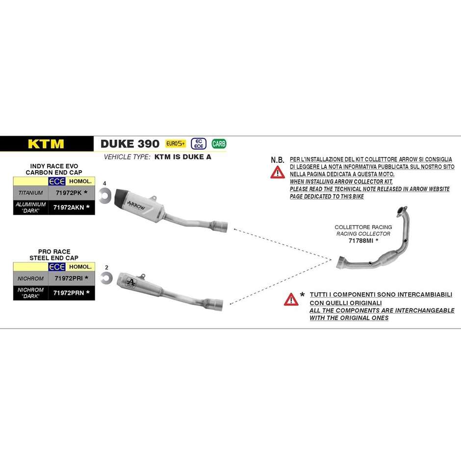Racing Header KTM DUKE 390 2024/2025