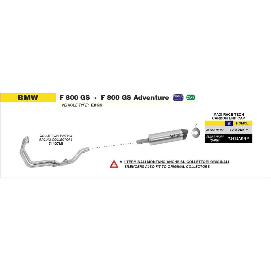 Racing Headers BMW F 800 GS / Adventure 2008/2016