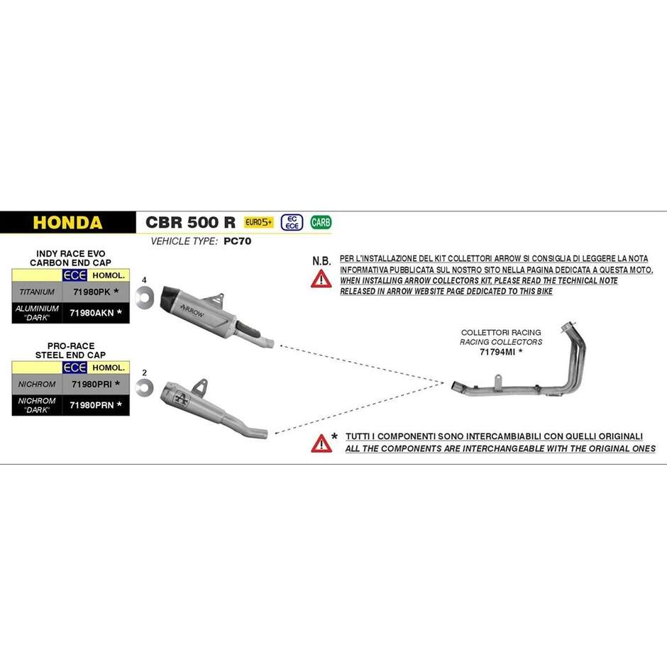 Racing Headers Honda CBR 500 R 2024/2025