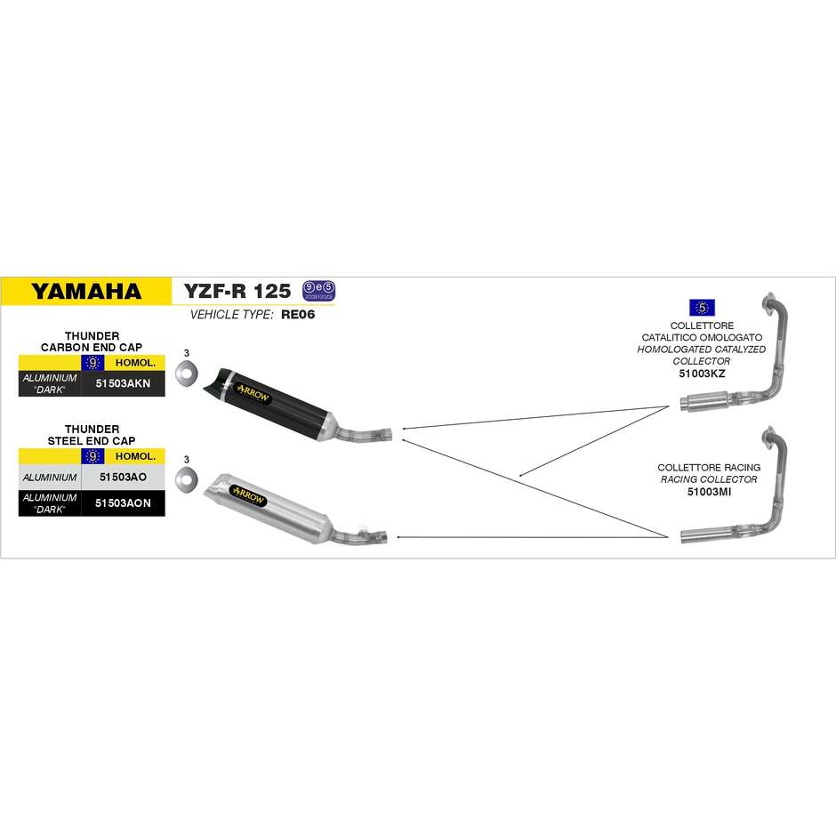 Racing Manifold Yamaha YZF-R 125 2008/2013