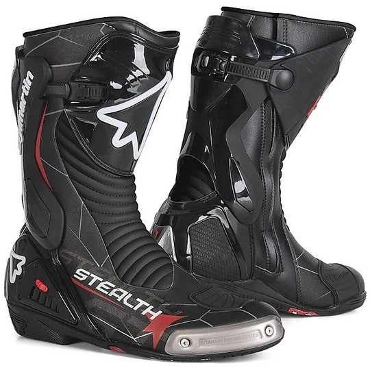 Racing Motorcycle Boots Stylmartin STEALTH EVO Black