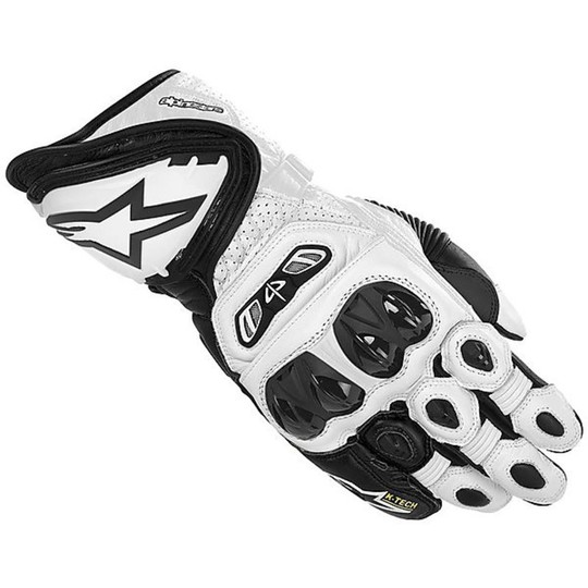 Racing Motorcycle Gloves Alpinestars GP TECH GLOVES 2013 Black-White