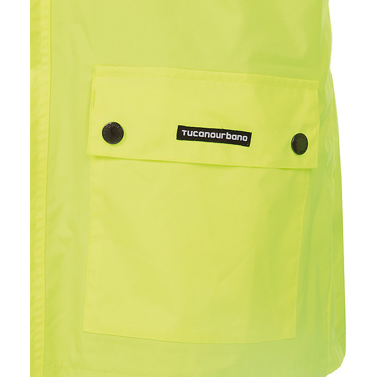 Rain jacket Moto Tucano Urbano Flood Plus Fluorescent Yellow