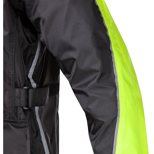 Rain jacket Moto Tucano Urbano Flood Rex Black / Yellow