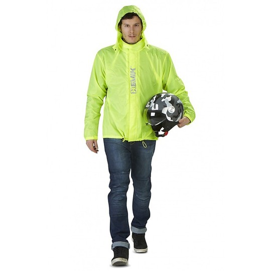 Rain Moto Jacket High Visibility Rain Hevik Fluo