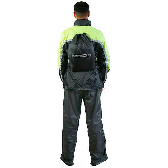 Rainwear Set Jacket and Trousers Tj Marvin CLASSIC E31 Black Yellow Fluo (2pcs)