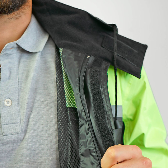 Rainwear Set Jacket and Trousers Tj Marvin CLASSIC E31 Black Yellow Fluo (2pcs)