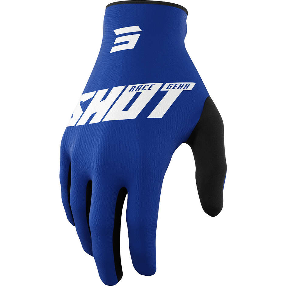 RAW BURST Blue Cross Enduro Motorcycle Gloves