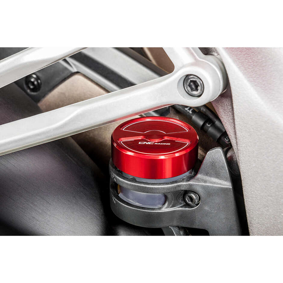 Rear Brake Fluid Reservoir Cap M46x4 CNC Racing TF447 Red