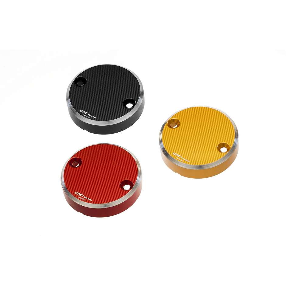 Rear brake fluid reservoir cap Ø56 - BICOLOR CNC Racing TF600 Black Silver
