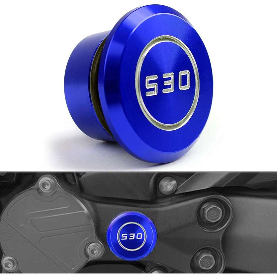 Rear Fork Cap Blue One For Yamaha T-MAX 530 (2012-16)