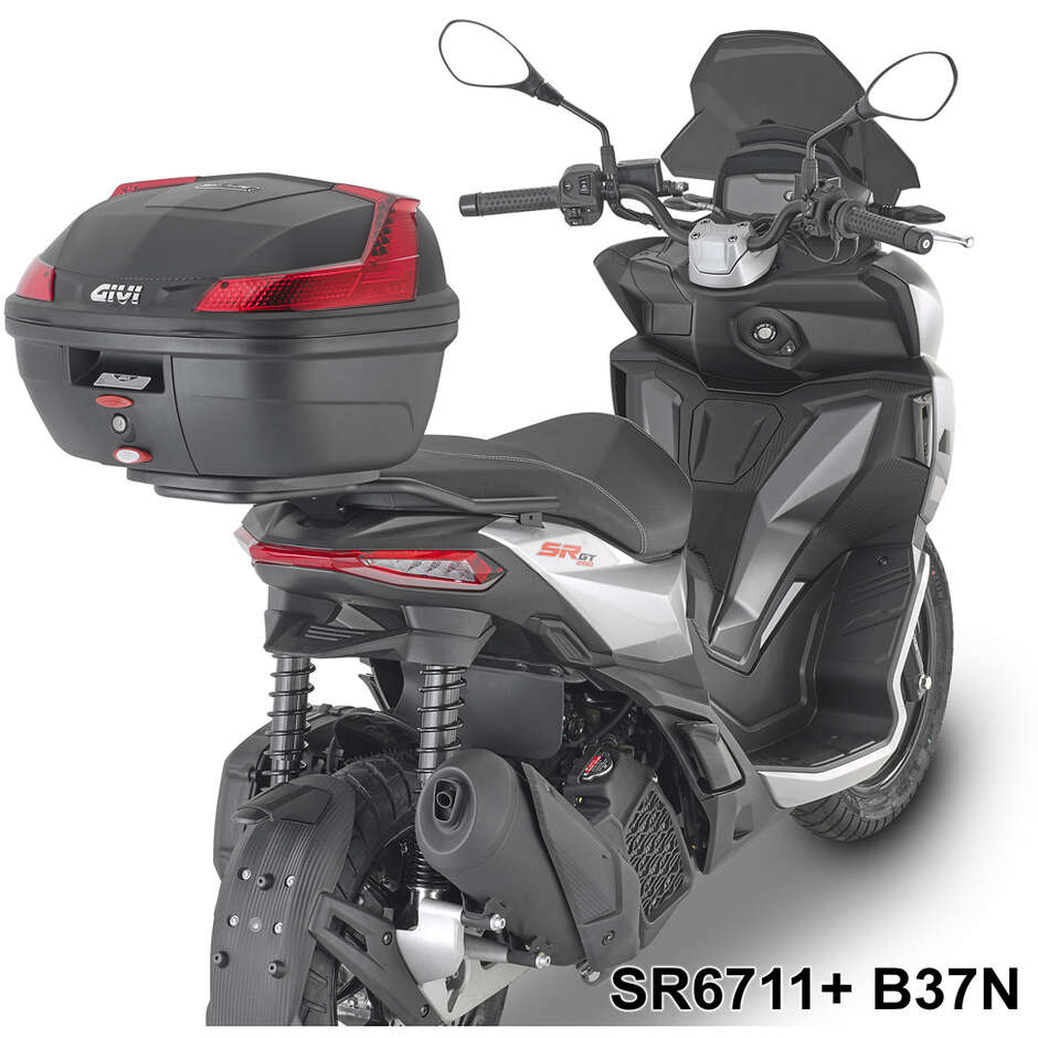 Rear rack for Monolock top case Givi SR6711 For APRILIA SR GT 125-200 (22 > 24)
